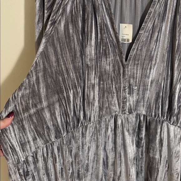 Cato kiss midnight, gray velvet dress - Picture 8 of 8